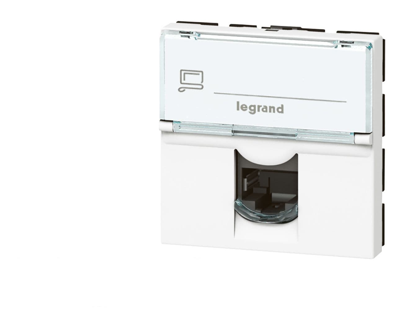 Prise RJ45 cat.6 FTP 2 modules Legrand Mosaic composable